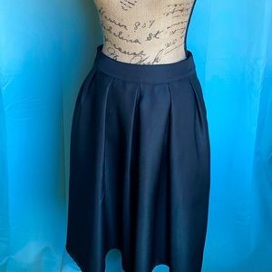 Midi Swing Skirt with Pockets